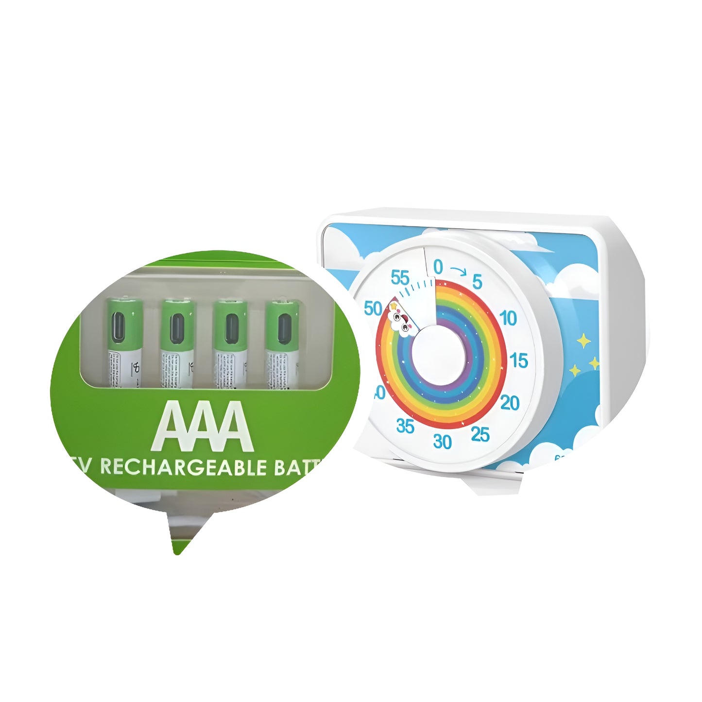 Visual timer for learning units and work