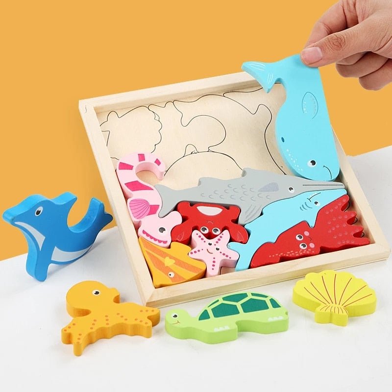 3D Holz - Puzzles: Einfach Koordination und Motorik schulen - ADHS Store
