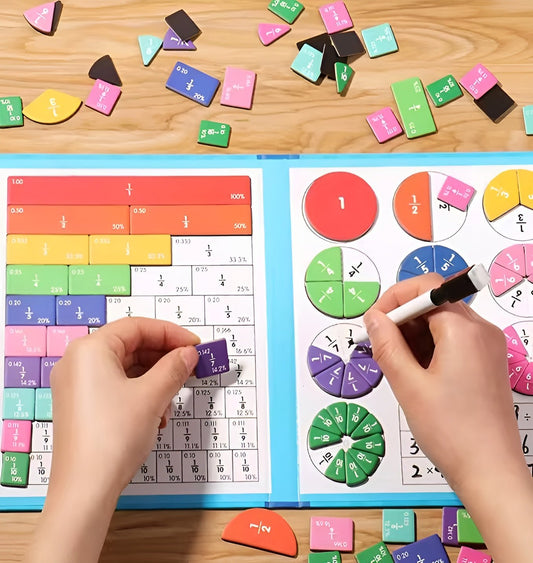 Bruchrechnen - Magnetset für ADHS - freundliches Lernen - ADHS Store