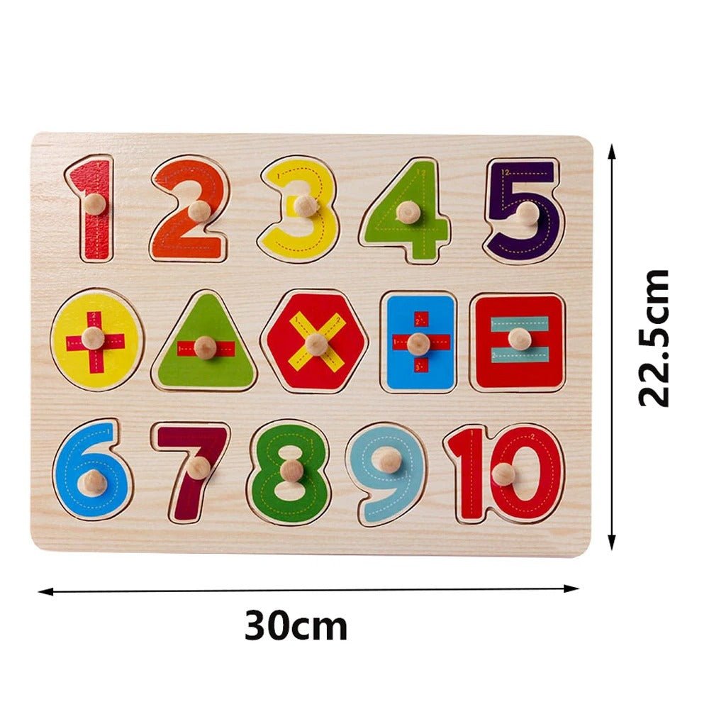 Farbenfrohes ABC-Legespiel / Zahlen von 1 bis 10 - ADHS Store