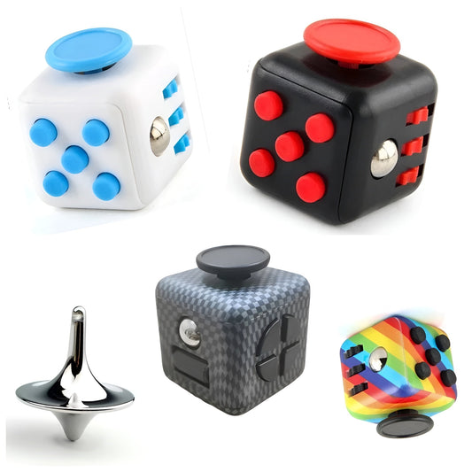 Fidget - Würfel mit 6 Funktionen (FÜNFERSET) - ADHS Store