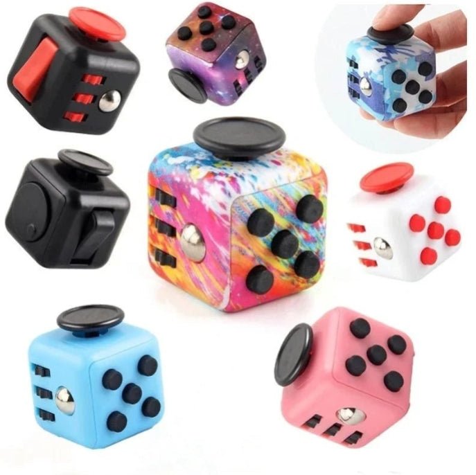 Fidget - Würfel mit 6 Funktionen (Fünferset) - ADHS Store