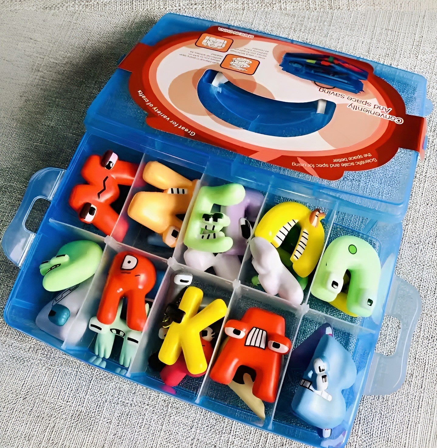 Ganzes ABC als Plüschset, Bausteineset, Figurenset - ADHS Store