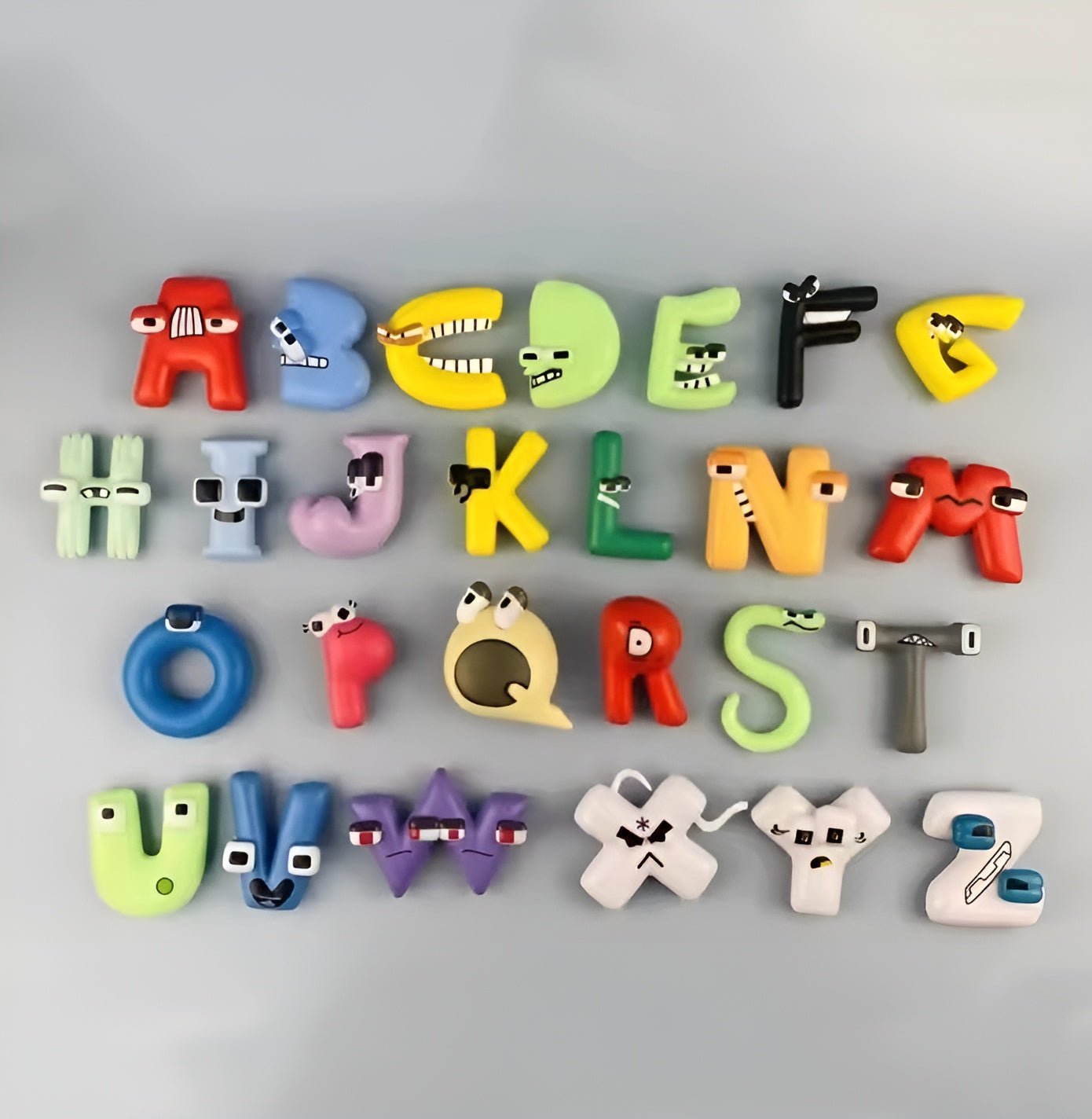 Ganzes ABC als Plüschset, Bausteineset, Figurenset - ADHS Store