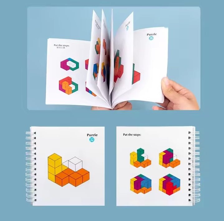 Hรถlzernes 3D Puzzle fรผrs Training des rรคumlichen Denkens - ADHS Store