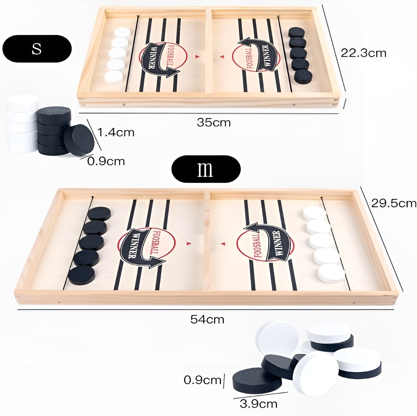 Hölzernes Tischfussball - Set: Spass & Spannung für Klein & Gross - ADHS Store