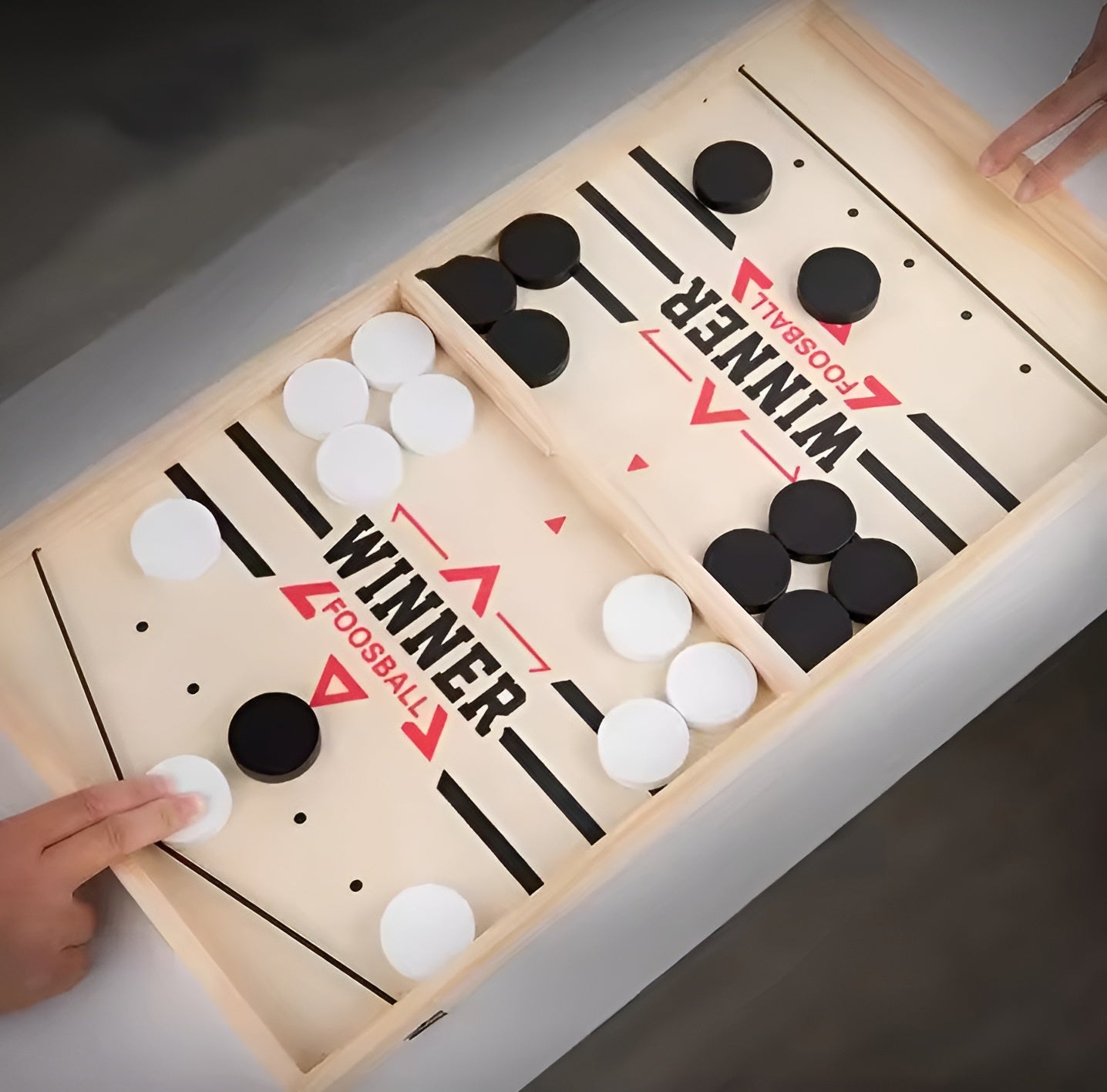 Hölzernes Tischfussball - Set: Spass & Spannung für Klein & Gross - ADHS Store