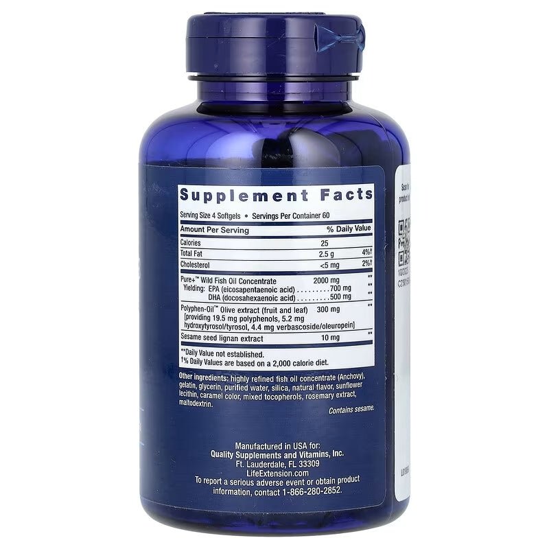 Life Extension Super Omega - 3 (240 Weichkapseln) - ADHS Store