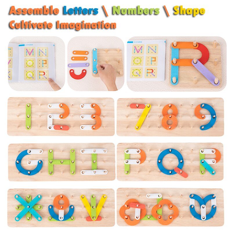 Montessori - Geoboard mit Lernkarten - ADHS Store