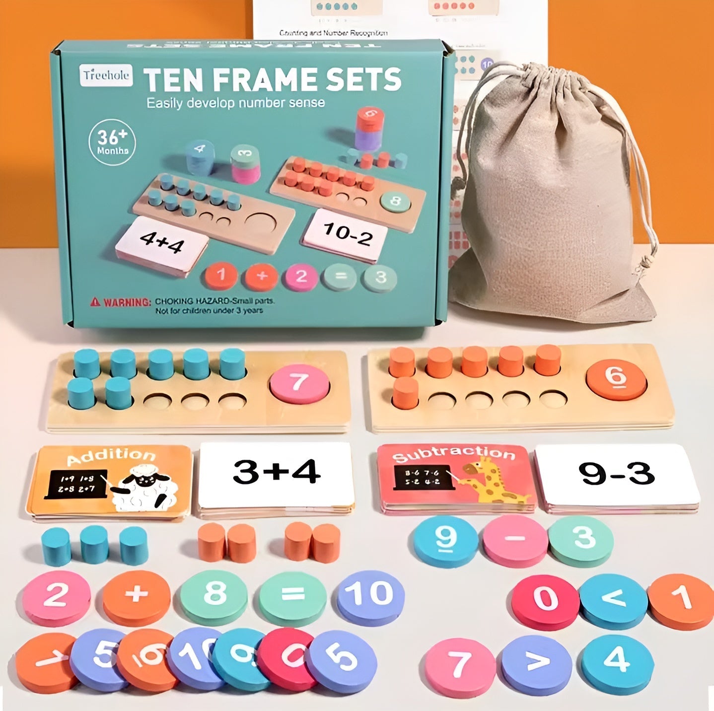 Montessori - Zahlenkasten für Einmaleins & Addition - ADHS Store