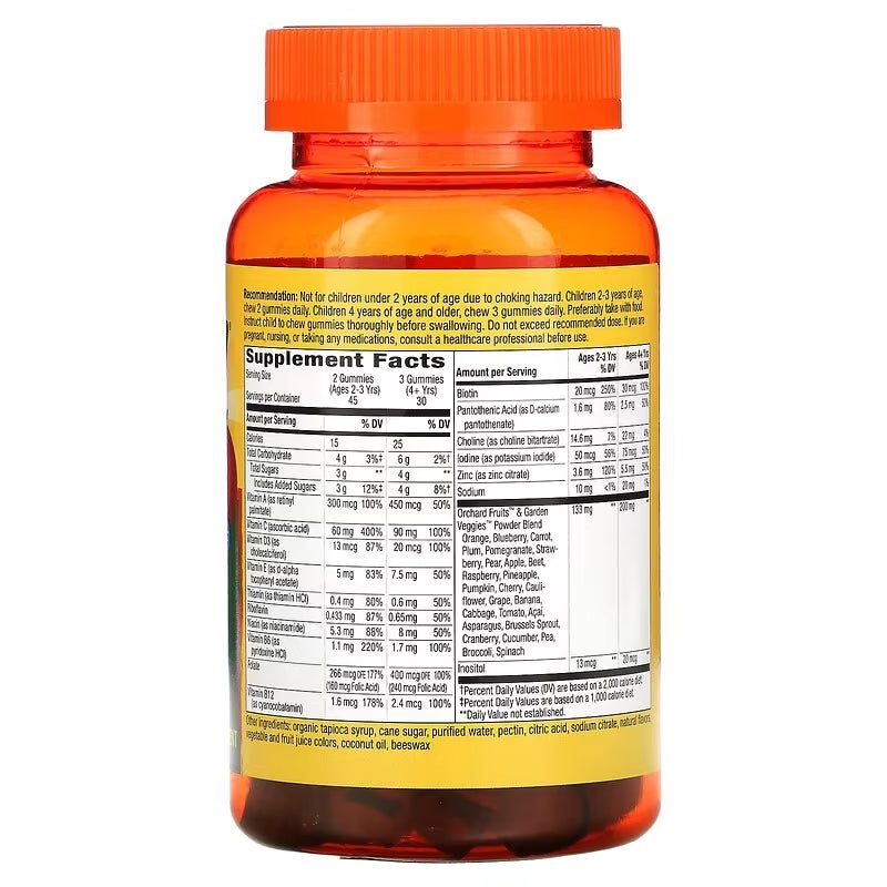 Premium Multivitamin - Produkt für Kinder (90 Frucht - Gummis) - ADHS Store