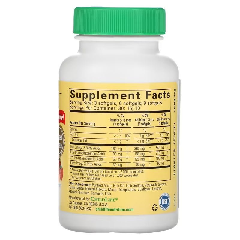 Reines DHA - Supplement (Omega - 3, 90 Kapseln) - ADHS Store