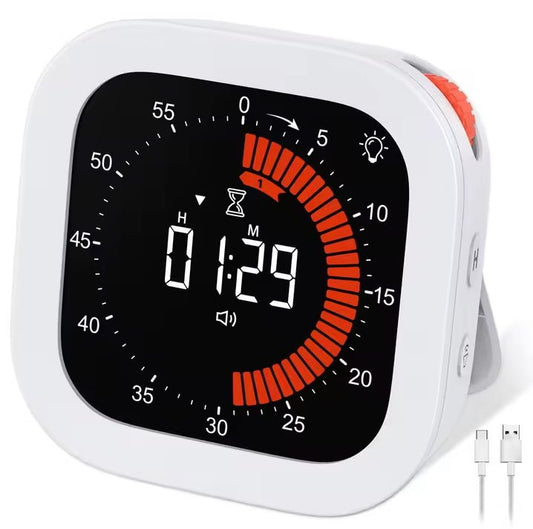 Visueller Timer mit Analog - & Digizeit für Lernen/Arbeit - ADHS Store