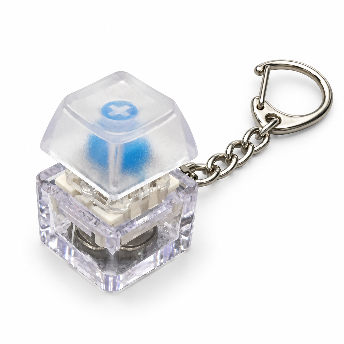 Keyboard Key Fidget – Transparenter Klick-Schlüsselanhänger