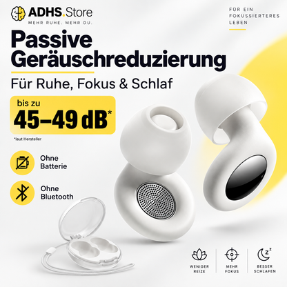 Geräuschreduzierende Ohrstöpsel – Für Fokus, Ruhe & Schlaf