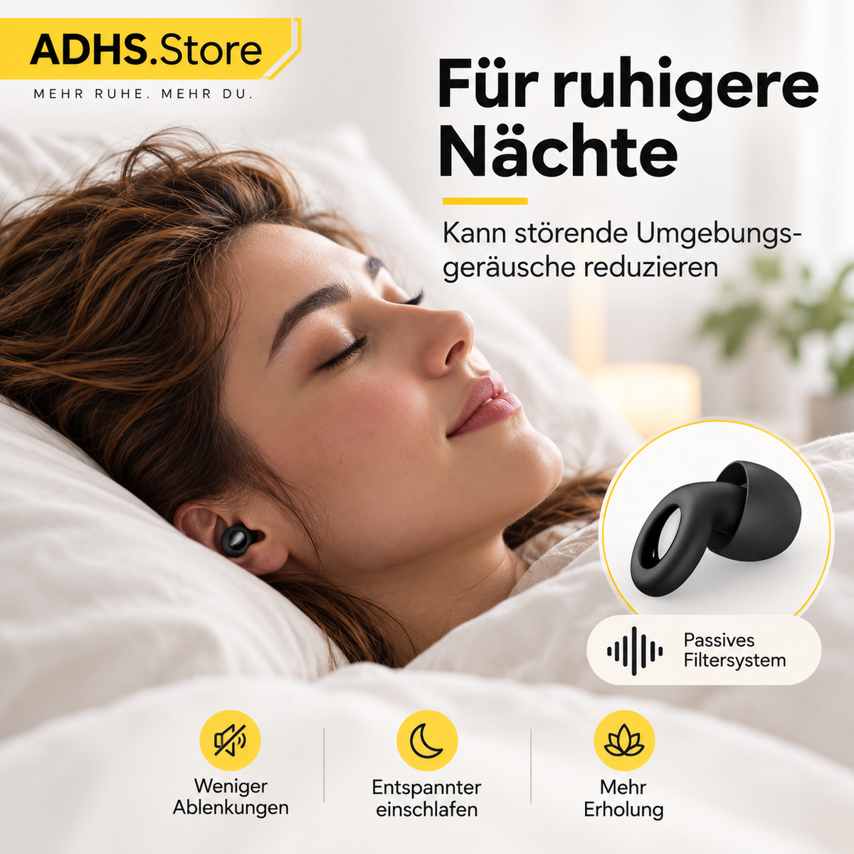 Geräuschreduzierende Ohrstöpsel – Für Fokus, Ruhe & Schlaf