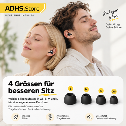 Geräuschreduzierende Ohrstöpsel – Für Fokus, Ruhe & Schlaf