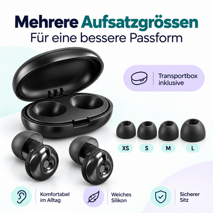 Premium Ohrstöpsel mit 3-stufiger Geräuschreduzierung – Für Fokus, Ruhe & Alltag