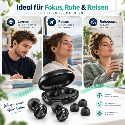 Premium Ohrstöpsel mit 3-stufiger Geräuschreduzierung – Für Fokus, Ruhe & Alltag