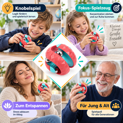 Orbit Ball Fidget – Rotierendes Kugelspiel für Fokus & Beschäftigung