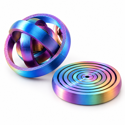 Gyro Orbit Spinner 3er-Set – Rotierendes Fidget-Gyroskop für Fokus & Beschäftigung