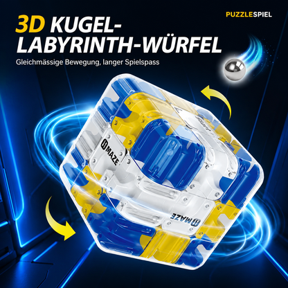 Labyrinthwürfel – 3D Denk- & Geschicklichkeitsspiel für Fokus & Konzentration