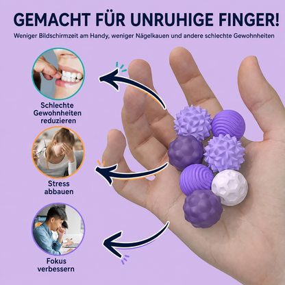 Magnetische Fidget-Bälle – Sensorisches Silikon-Set für ruhige Hände
