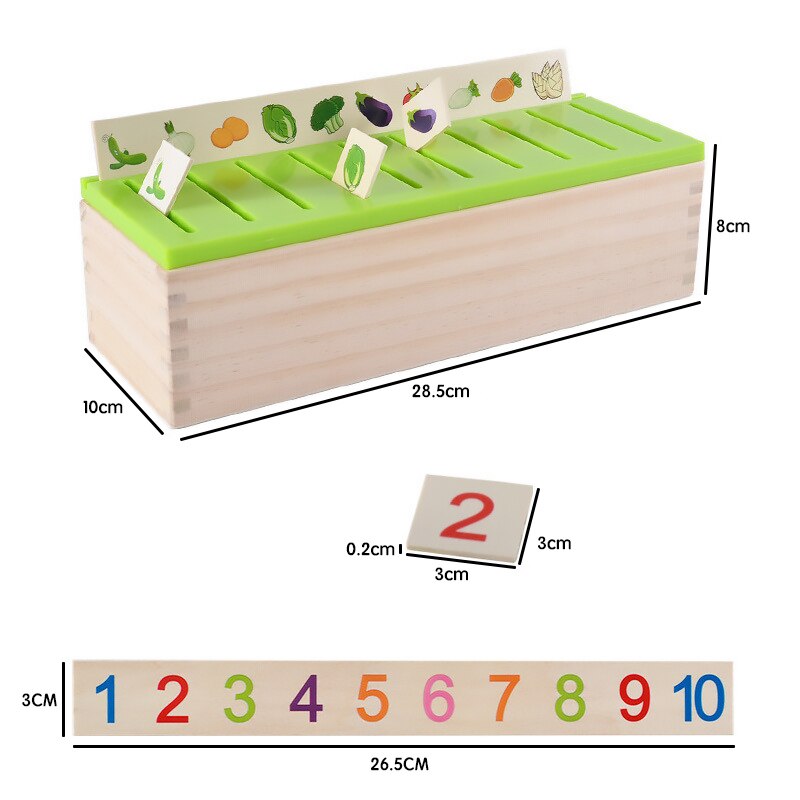 Produkte Hölzerne Mathematik-Lernbox: Zahlen, Formen und vieles mehr spielerisch lernen