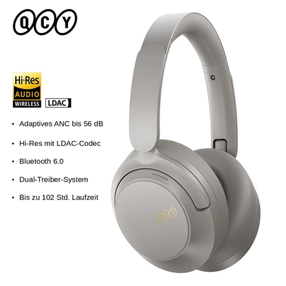 QCY H3S Premium Kopfhörer – Adaptives ANC bis 56 dB & Hi-Res LDAC