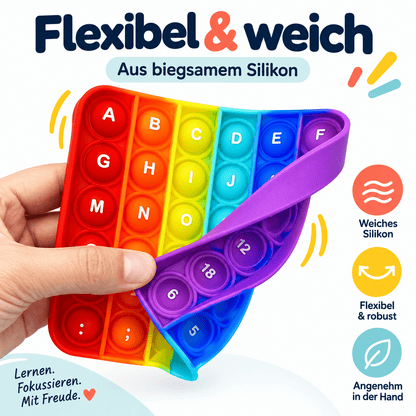 ABC & Zahlen Pop Fidget – Lernspiel für Buchstaben, Zahlen & Feinmotorik - ADHS Store