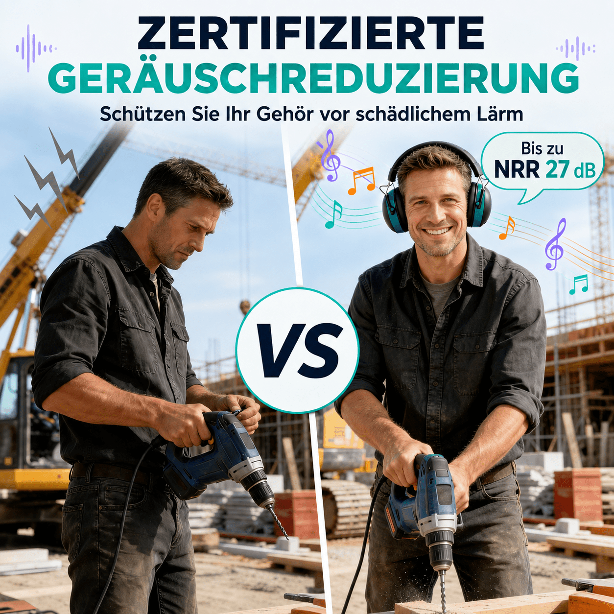 ADHS und Autismus Gehörschutz mit passiver Dämmung & Audio - ADHS Store