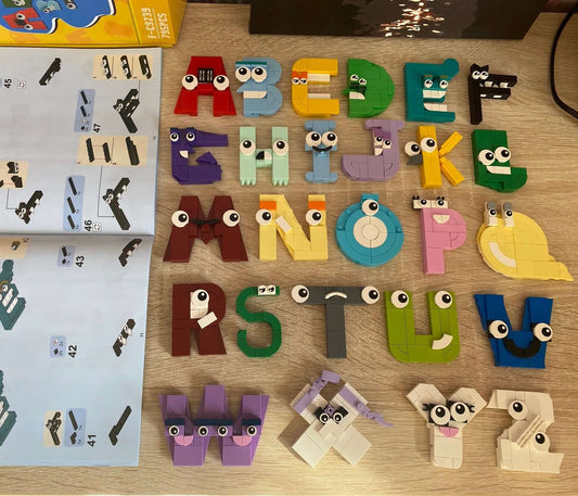 Alle 26 Buchstaben als Alphabet - Bausteineset - ADHS Store