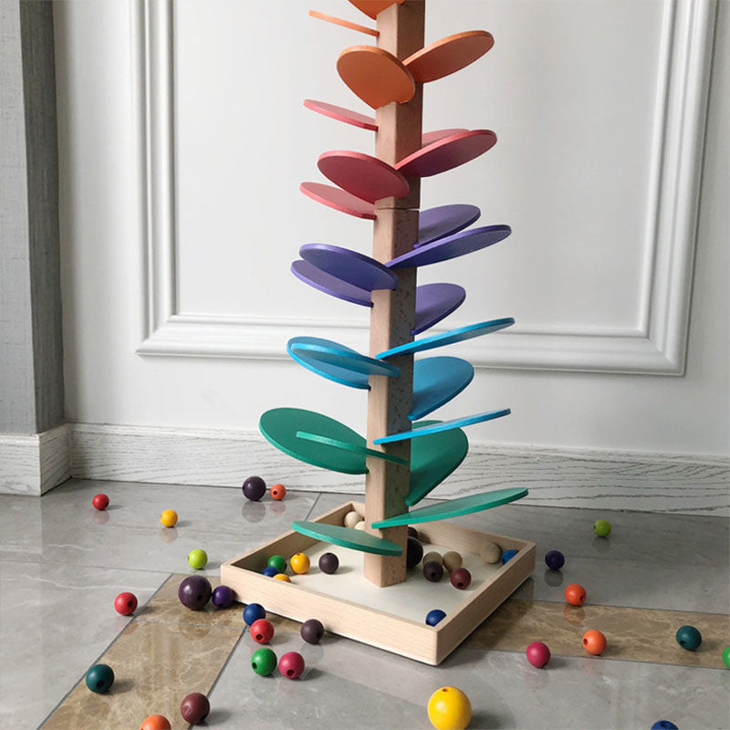 Montessori Klangbaum mit Farbstufen-Blättern