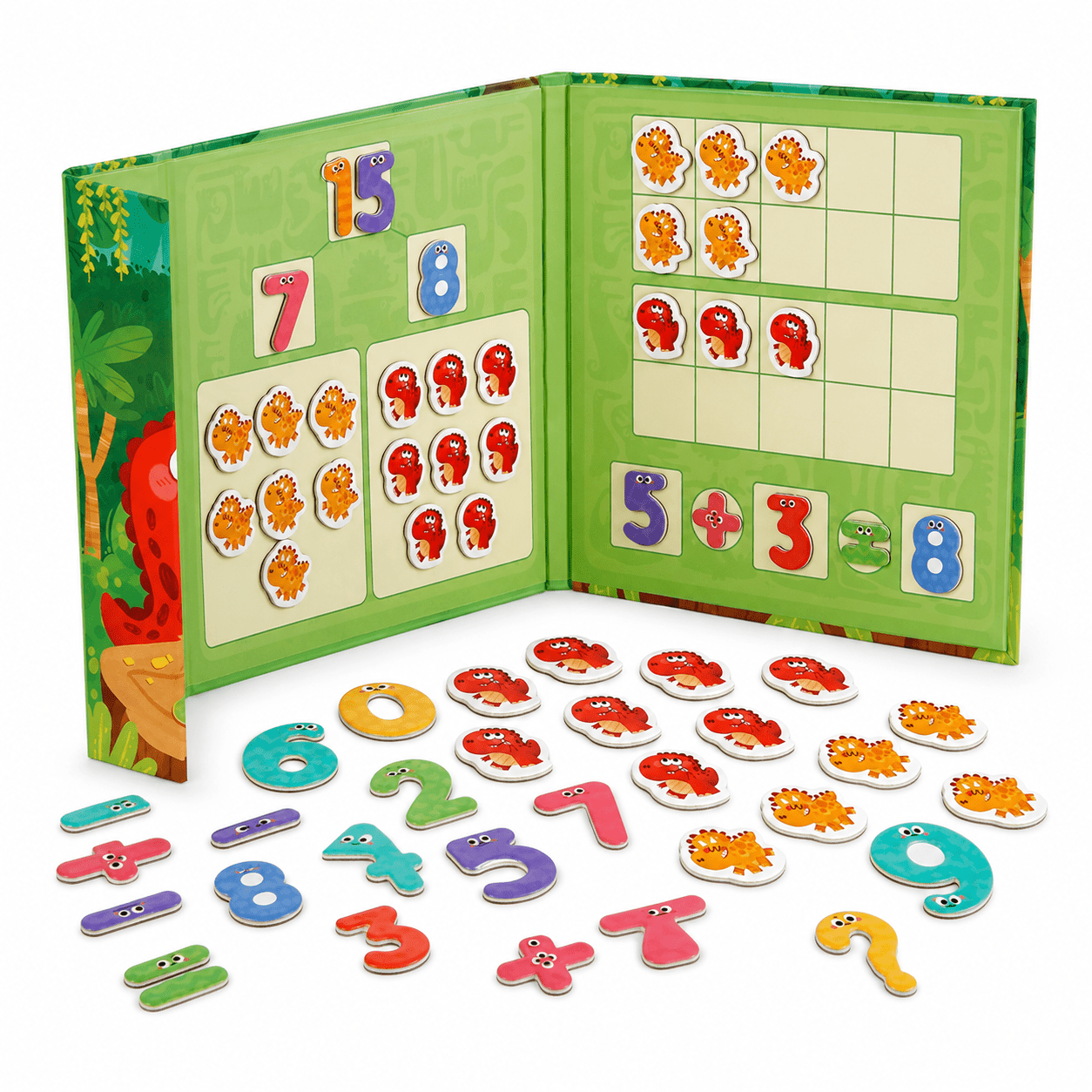 Dino-Arithmetik – Magnetisches Rechenspiel für Addition & Subtraktion - ADHS Store