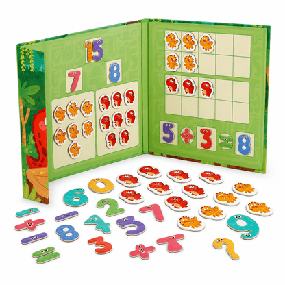 Dino-Arithmetik – Magnetisches Rechenspiel für Addition & Subtraktion - ADHS Store