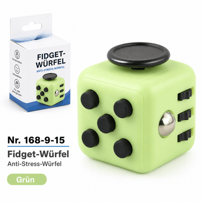 Fidget Würfel 4er-Set – 6 Funktionen für Fokus &amp; Beschäftigung - ADHS Store