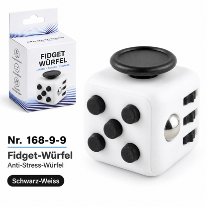 Fidget Würfel 4er-Set – 6 Funktionen für Fokus &amp; Beschäftigung - ADHS Store