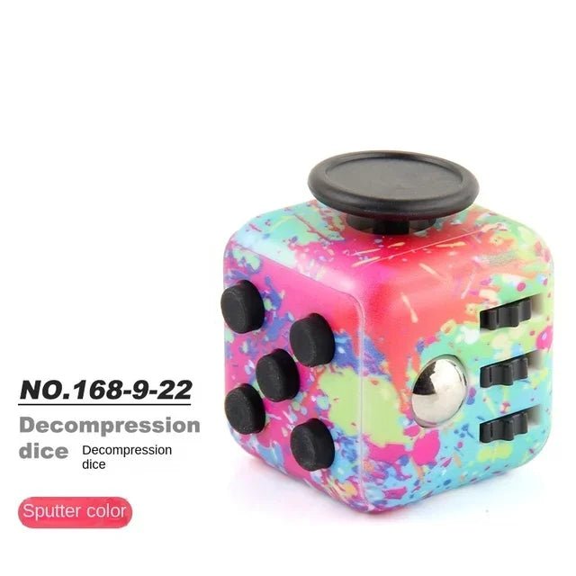 Fidget - Würfel mit 6 Funktionen (Fünferset) - ADHS Store