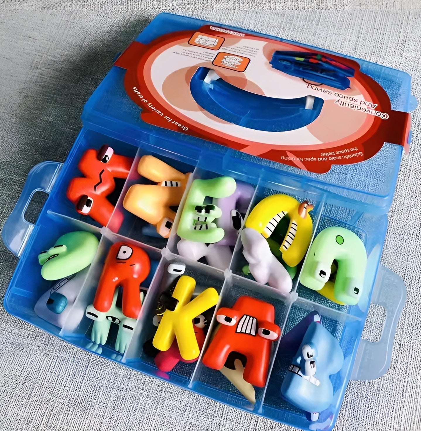 Ganzes ABC als Plüschset, Bausteineset, Figurenset - ADHS Store