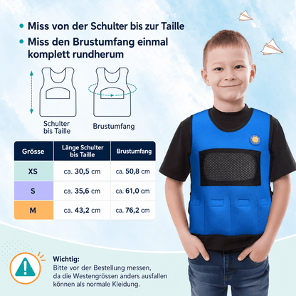 Gewichtsweste für Kinder – Sensorische Kompressionsweste - ADHS Store