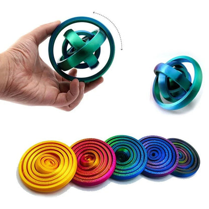 Gyro Orbit Spinner 3er-Set – Rotierendes Fidget-Gyroskop für Fokus & Beschäftigung - ADHS Store