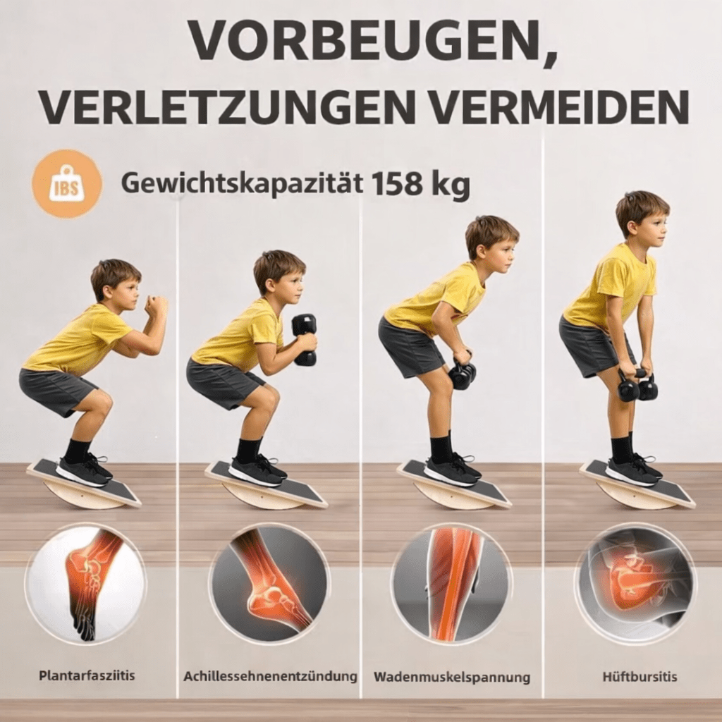 Holz Balance Board für Gleichgewicht und Training - ADHS Store