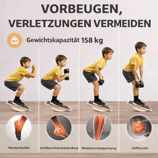 Holz Balance Board für Gleichgewicht und Training - ADHS Store