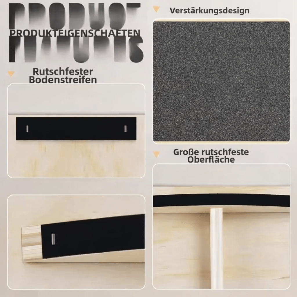 Holz Balance Board für Gleichgewicht und Training - ADHS Store