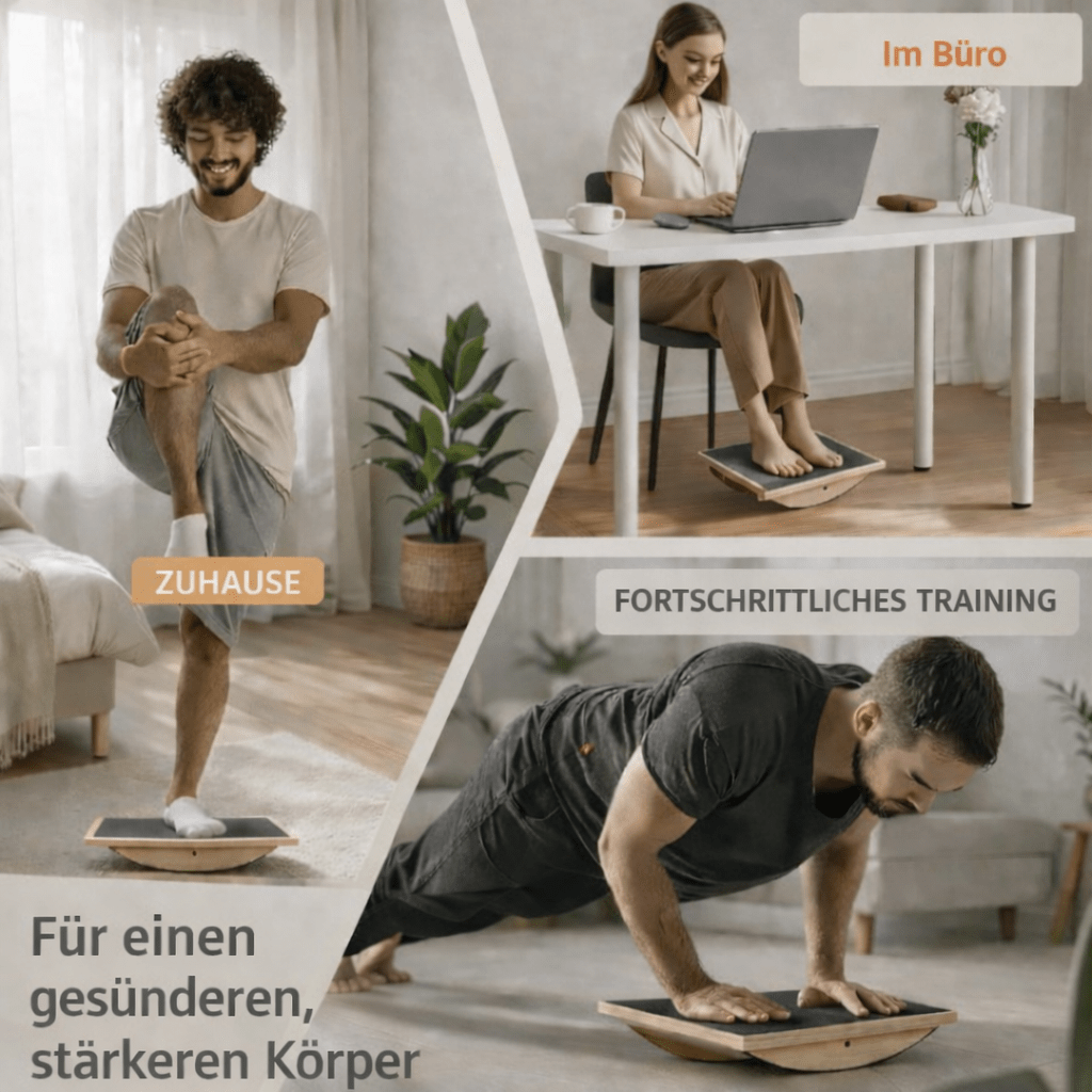 Holz Balance Board für Gleichgewicht und Training - ADHS Store