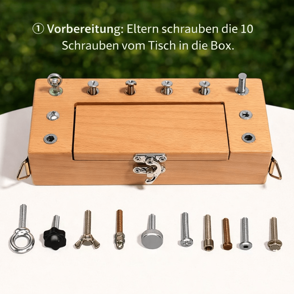 Holz Werkbank mit Werkzeugen für Handwerk & Geschick - ADHS Store
