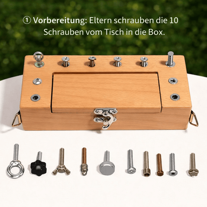 Holz Werkbank mit Werkzeugen für Handwerk & Geschick - ADHS Store