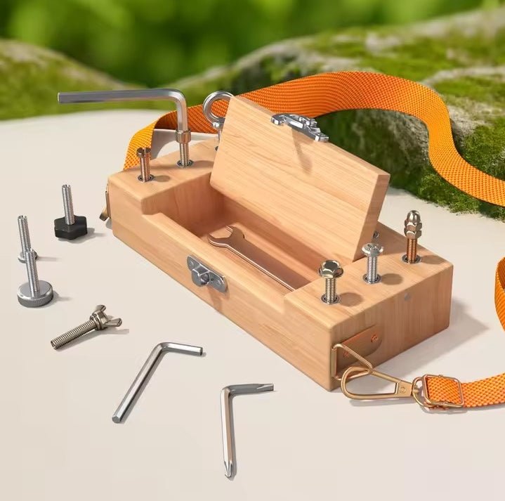 Holz Werkbank mit Werkzeugen für Handwerk & Geschick - ADHS Store