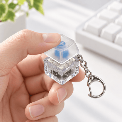 Keyboard Key Fidget – Transparenter Klick-Schlüsselanhänger - ADHS Store