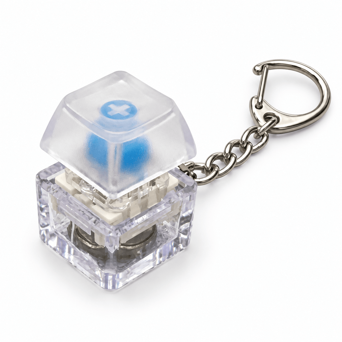 Keyboard Key Fidget – Transparenter Klick-Schlüsselanhänger - ADHS Store